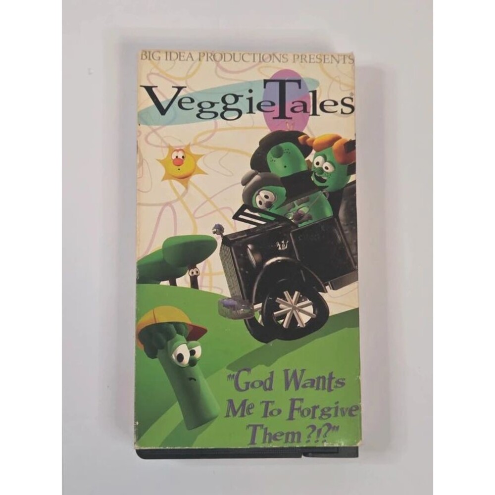 Vintage Veggie Tales God Wants Me To Forgive Them VHS Tape